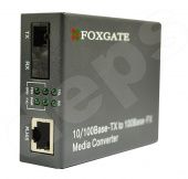 10/100Base-TX одноволоконные WDM 1310/1550 медиаконверторы