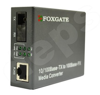 10/100Base-TX одноволоконные WDM 1310/1550 медиаконверторы