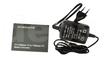 10/100Base-TX одноволоконные WDM 1310/1550 медиаконверторы