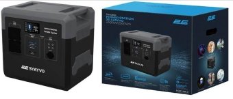 Портативна зарядна електростанція 2E Syayvo 2400 Вт, 2560 Вт/г, WiFi, LFP, стек, швидка зарядка
