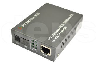 10/100Base-TX одноволоконные WDM 1310/1550 медиаконверторы